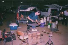 Troy Price competing at a contest in the early years