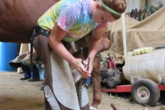 Kayla cutting off nails