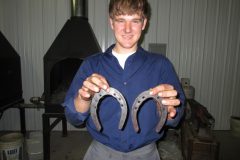 Handmade toe weights made by Eli Stutzman