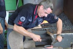 Troy Price competing at the international championships in Stoneleigh England