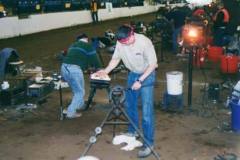 Troy competing at the AFA national convention in the two man draft class with Mitch Taylor